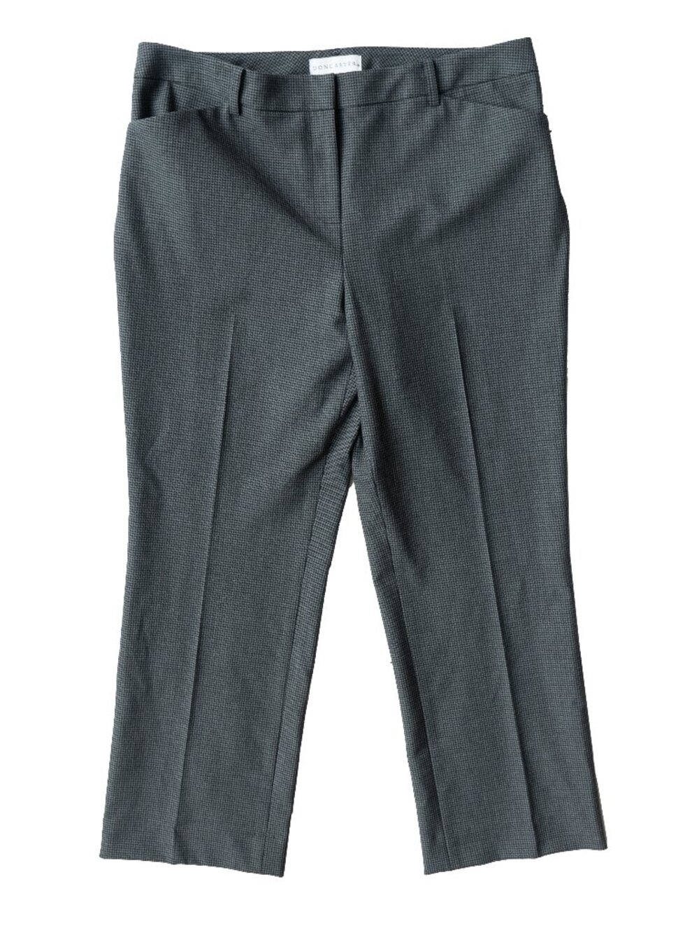 Doncaster Pants Wide Leg Gray Houndstooth Trouser